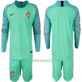 Levné Portugalsko Brankářské Dětské Fotbalové dresy MS 2018 Dlouhý Rukáv